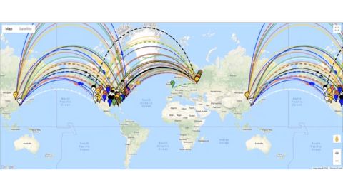 A screen grab from a video called "Foreign Interference - Coordinated Hack" posted on Blxware.org, a website connected to Dennis Montgomery.